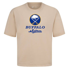 NHL Khaki Buffalo Sabres Levelwear Team Surge Luxe Signature Knit T-Shirt