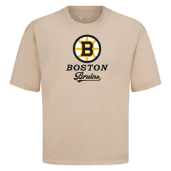 NHL Khaki Boston Bruins Levelwear Team Surge Luxe Signature Knit T-Shirt