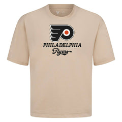 NHL Khaki Philadelphia Flyers Levelwear Team Surge Luxe Signature Knit T-Shirt