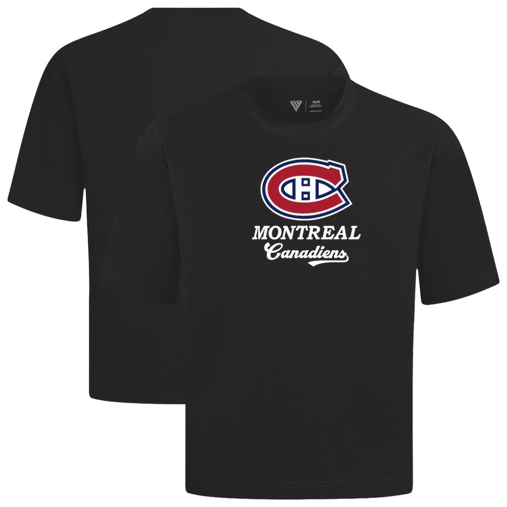 NHL Black Montreal Canadiens Levelwear Team Surge Luxe Signature Knit T-Shirt