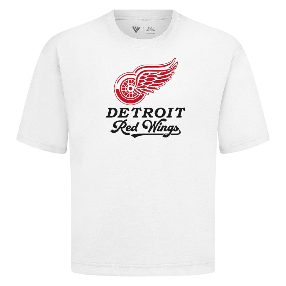 NHL White Detroit Red Wings Levelwear Team Surge Luxe Signature Knit T-Shirt