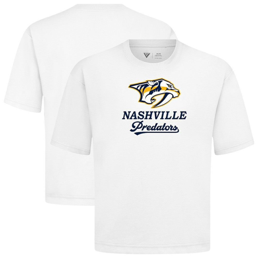 NHL White Nashville Predators Levelwear Team Surge Luxe Signature Knit T-Shirt