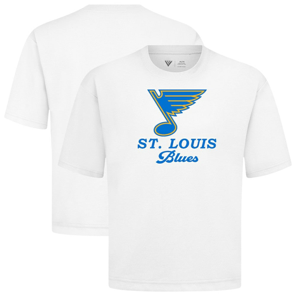 NHL White St. Louis Blues Levelwear Team Surge Luxe Signature Knit T-Shirt