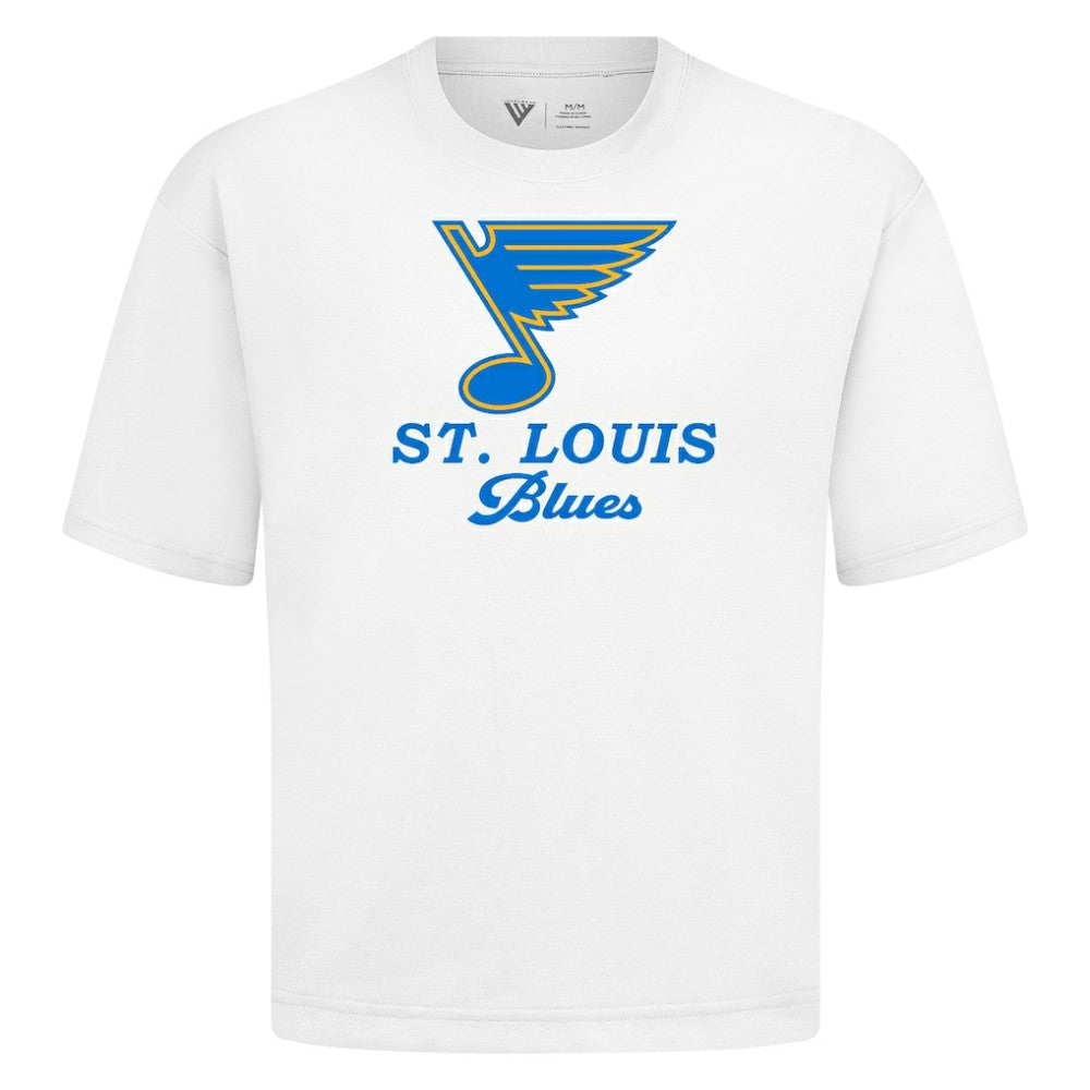NHL White St. Louis Blues Levelwear Team Surge Luxe Signature Knit T-Shirt