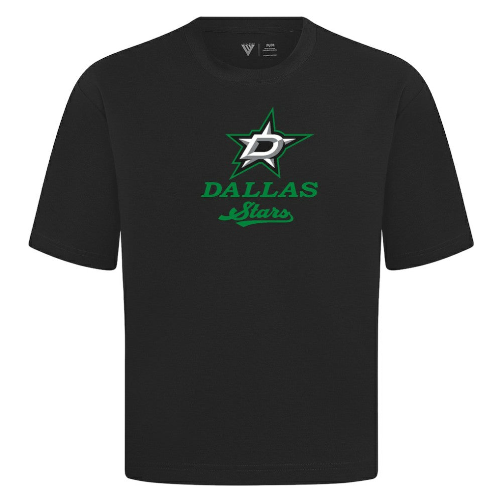 NHL Black Dallas Stars Levelwear Team Surge Luxe Signature Knit T-Shirt
