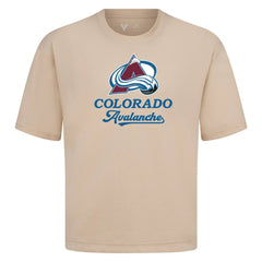 NHL Khaki Colorado Avalanche Levelwear Team Surge Luxe Signature Knit T-Shirt