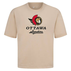 NHL Khaki Ottawa Senators Levelwear Team Surge Luxe Signature Knit T-Shirt