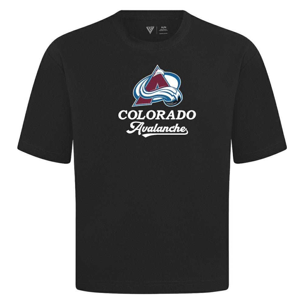NHL Black Colorado Avalanche Levelwear Team Surge Luxe Signature Knit T-Shirt