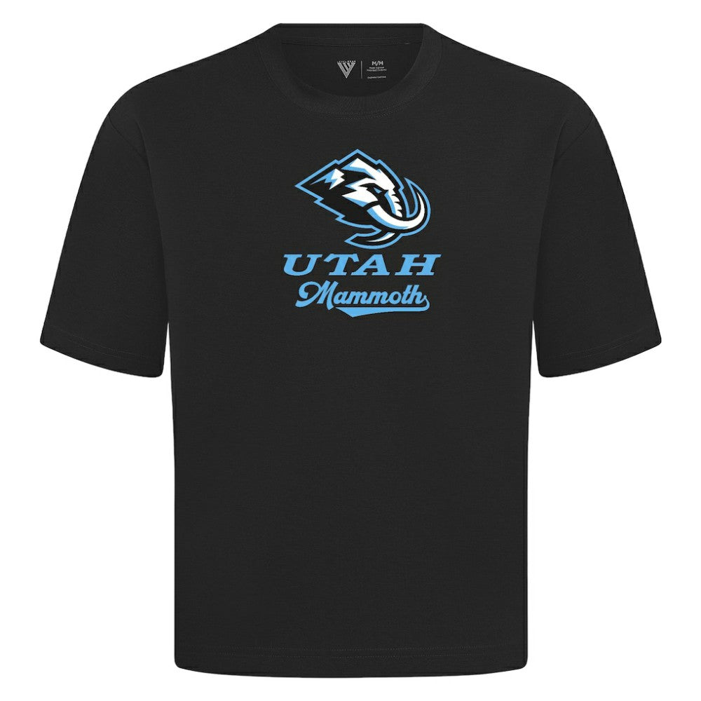 NHL Black Utah Mammoth Levelwear Team Surge Luxe Signature Knit T-Shirt
