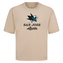 NHL Khaki San Jose Sharks Levelwear Team Surge Luxe Signature Knit T-Shirt
