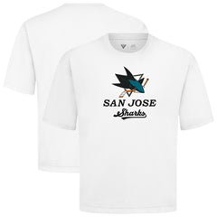 NHL White San Jose Sharks Levelwear Team Surge Luxe Signature Knit T-Shirt