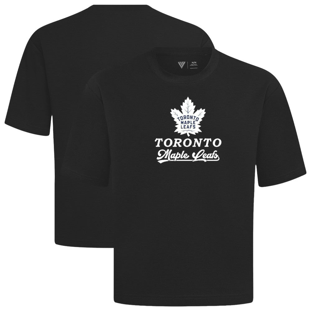 NHL Black Toronto Maple Leafs Levelwear Team Surge Luxe Signature Knit T-Shirt
