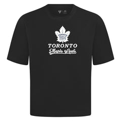 NHL Black Toronto Maple Leafs Levelwear Team Surge Luxe Signature Knit T-Shirt