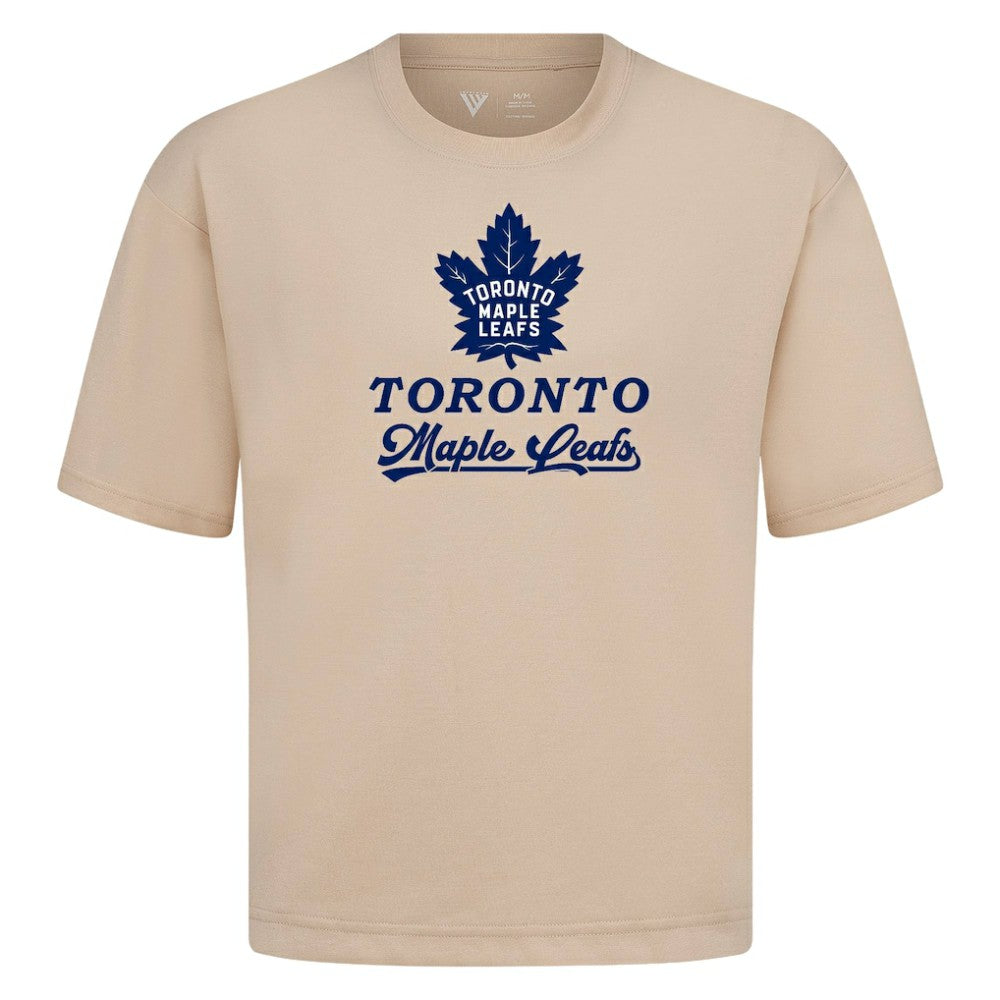 NHL Khaki Toronto Maple Leafs Levelwear Team Surge Luxe Signature Knit T-Shirt