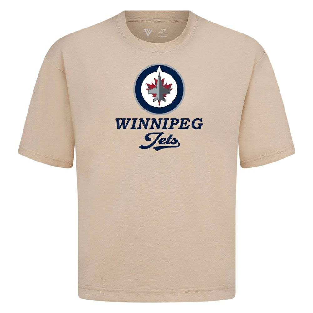 NHL Khaki Winnipeg Jets Levelwear Team Surge Luxe Signature Knit T-Shirt