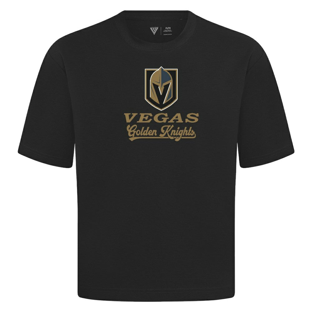 NHL Black Vegas Golden Knights Levelwear Team Surge Luxe Signature Knit T-Shirt