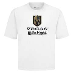 NHL White Vegas Golden Knights Levelwear Team Surge Luxe Signature Knit T-Shirt