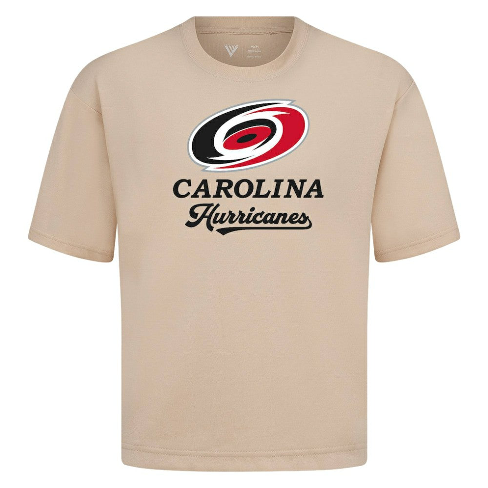 NHL Khaki Carolina Hurricanes Levelwear Team Surge Luxe Signature Knit T-Shirt