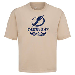 NHL Khaki Tampa Bay Lightning Levelwear Team Surge Luxe Signature Knit T-Shirt