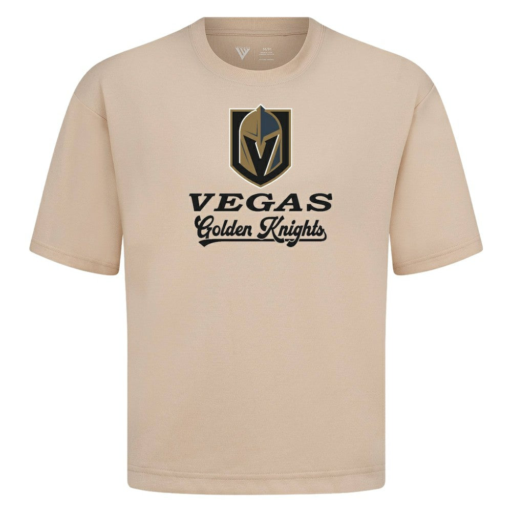 NHL Khaki Vegas Golden Knights Levelwear Team Surge Luxe Signature Knit T-Shirt