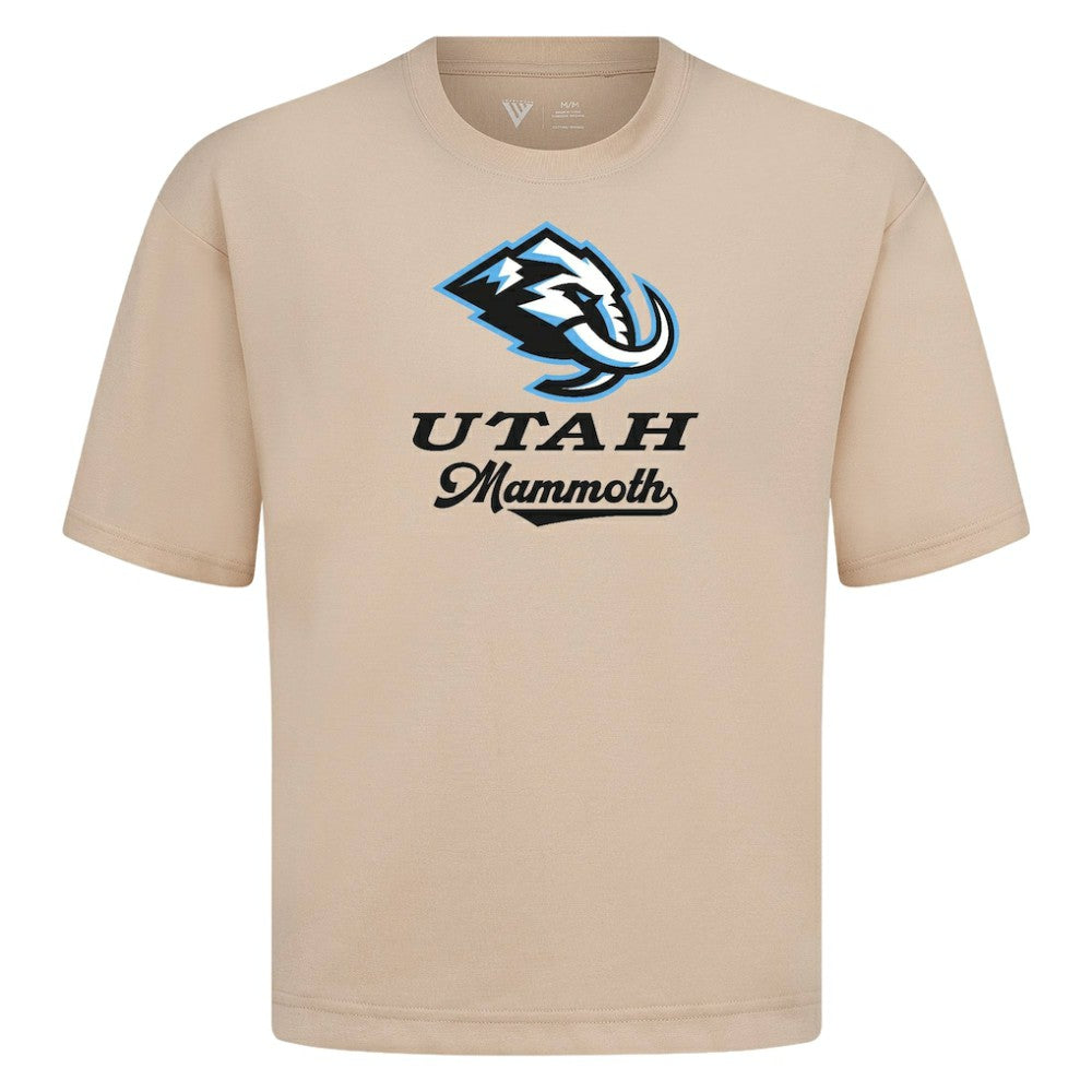 NHL Khaki Utah Mammoth Levelwear Team Surge Luxe Signature Knit T-Shirt