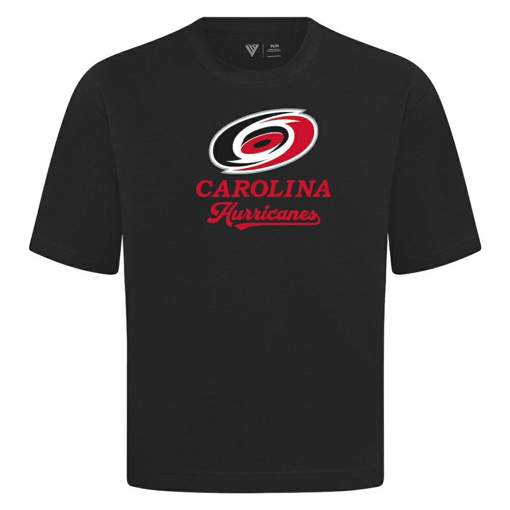NHL Black Carolina Hurricanes Levelwear Team Surge Luxe Signature Knit T-Shirt