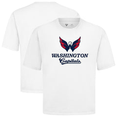 NHL White Washington Capitals Levelwear Team Surge Luxe Signature Knit T-Shirt