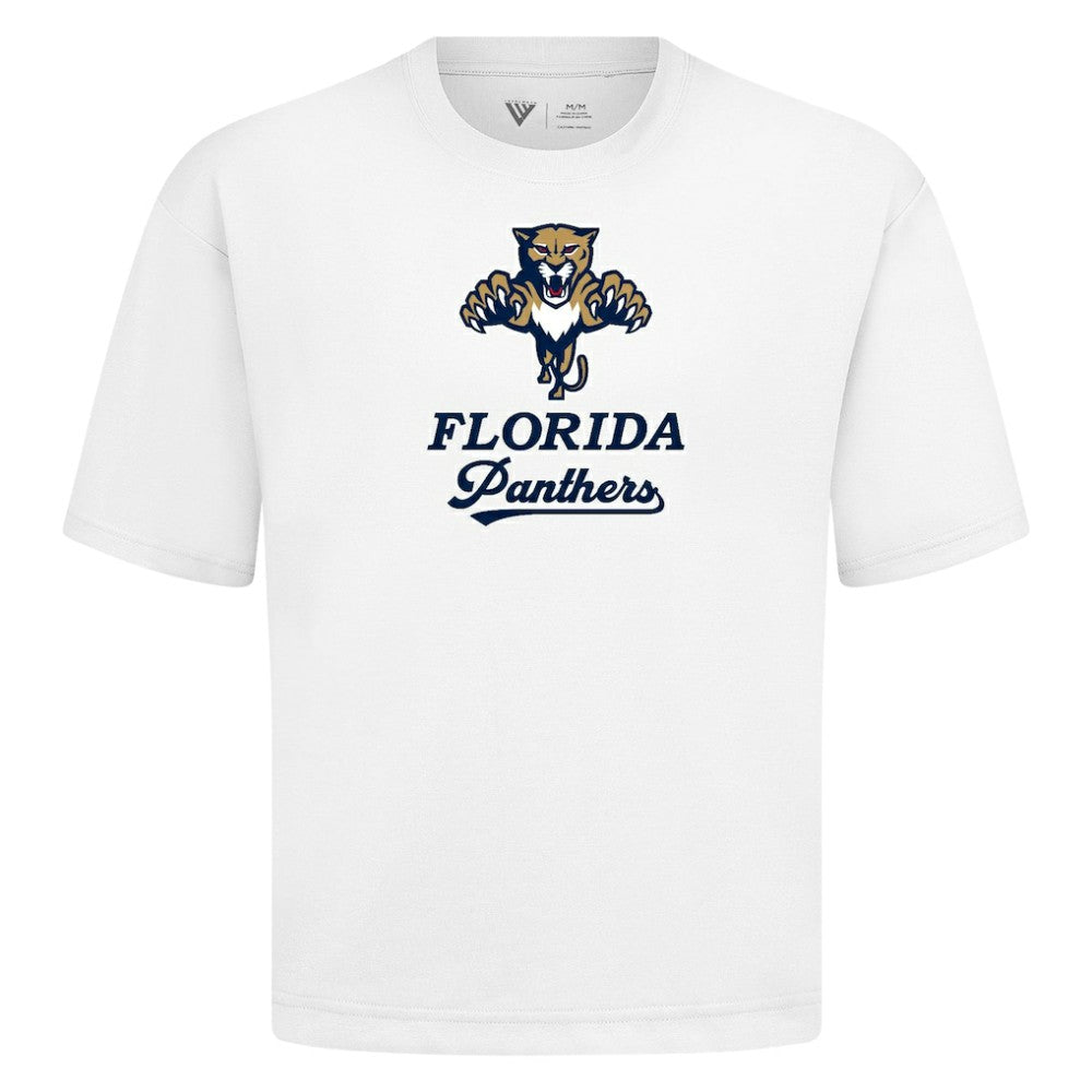 NHL White Florida Panthers Levelwear Team Surge Luxe Signature Knit T-Shirt