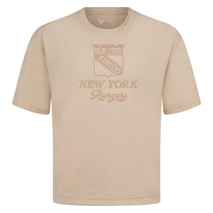 NHL Khaki New York Rangers Levelwear Shadow Surge Luxe Signature Knit T-Shirt