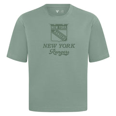 NHL Green New York Rangers Levelwear Shadow Surge Luxe Signature Knit T-Shirt