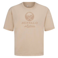 NHL Khaki Buffalo Sabres Levelwear Shadow Surge Luxe Signature Knit T-Shirt
