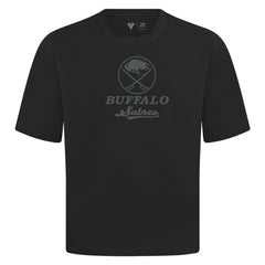 NHL Black Buffalo Sabres Levelwear Shadow Surge Luxe Signature Knit T-Shirt