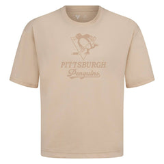 NHL Khaki Pittsburgh Penguins Levelwear Shadow Surge Luxe Signature Knit T-Shirt