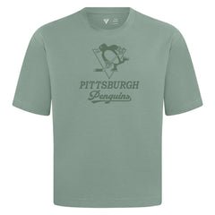 NHL Green Pittsburgh Penguins Levelwear Shadow Surge Luxe Signature Knit T-Shirt