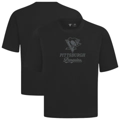 NHL Black Pittsburgh Penguins Levelwear Shadow Surge Luxe Signature Knit T-Shirt