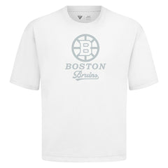 NHL White Boston Bruins Levelwear Shadow Surge Luxe Signature Knit T-Shirt