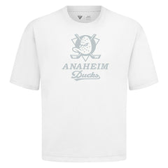 NHL White Anaheim Ducks Levelwear Shadow Surge Luxe Signature Knit T-Shirt