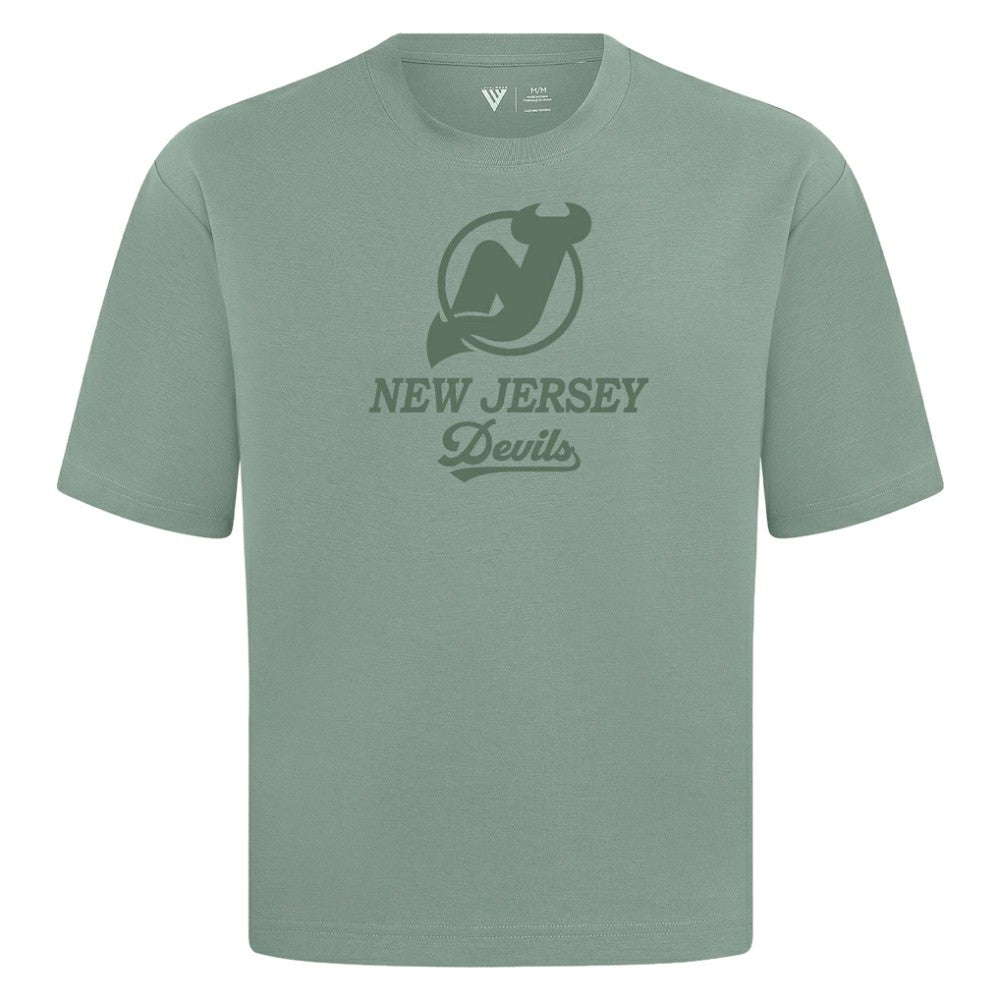 NHL Green New Jersey Devils Levelwear Shadow Surge Luxe Signature Knit T-Shirt