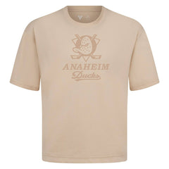 NHL Khaki Anaheim Ducks Levelwear Shadow Surge Luxe Signature Knit T-Shirt