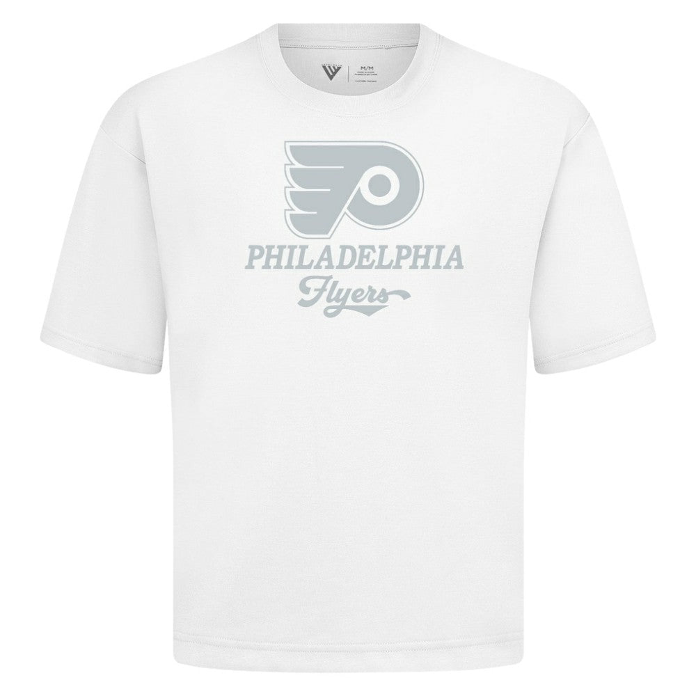 NHL White Philadelphia Flyers Levelwear Shadow Surge Luxe Signature Knit T-Shirt