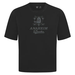 NHL Black Anaheim Ducks Levelwear Shadow Surge Luxe Signature Knit T-Shirt