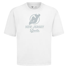 NHL White New Jersey Devils Levelwear Shadow Surge Luxe Signature Knit T-Shirt