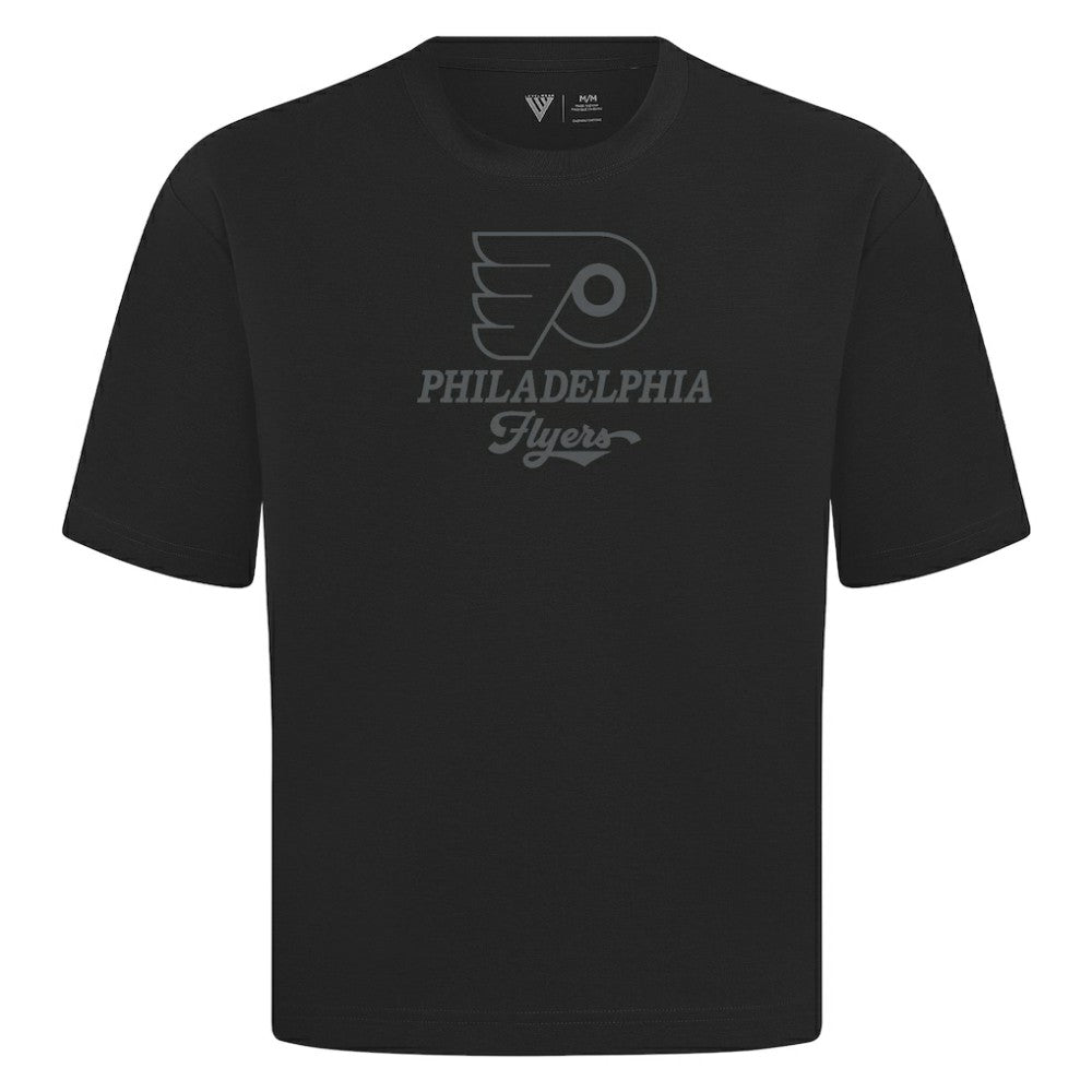 NHL Black Philadelphia Flyers Levelwear Shadow Surge Luxe Signature Knit T-Shirt
