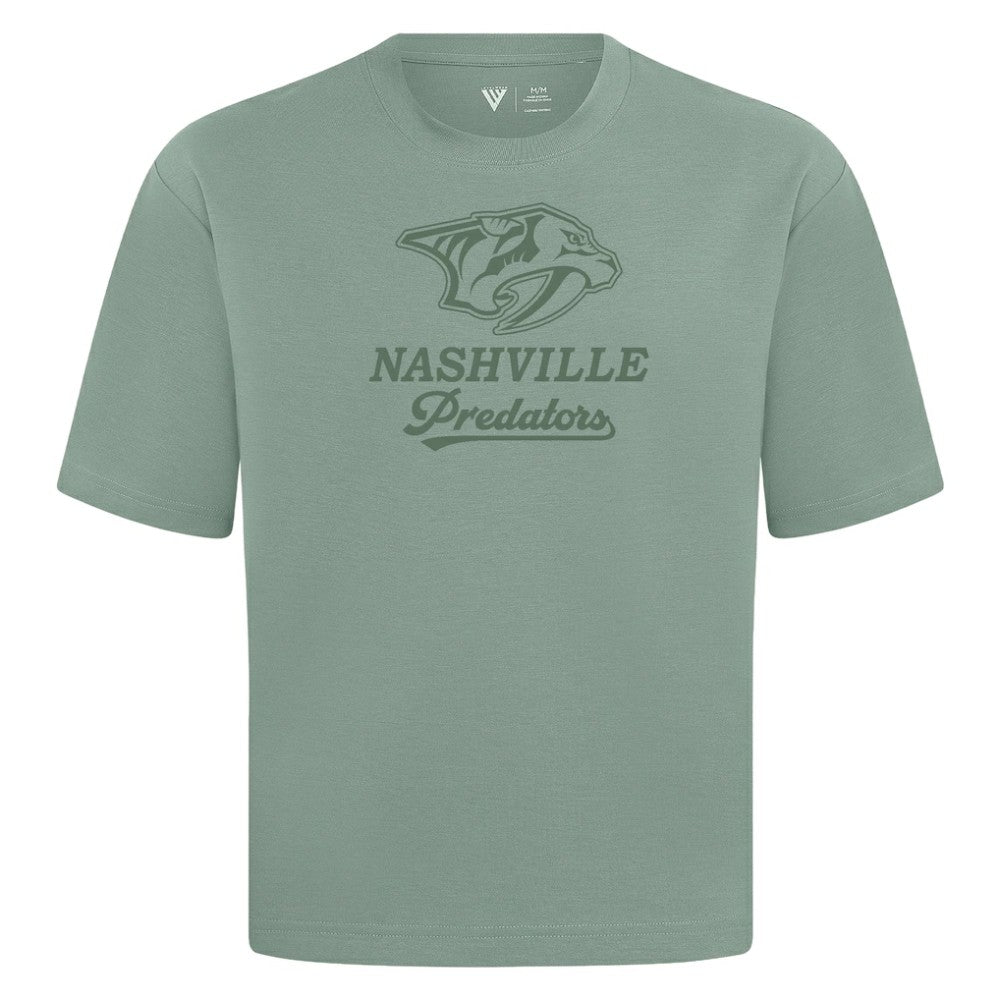 NHL Green Nashville Predators Levelwear Shadow Surge Luxe Signature Knit T-Shirt
