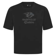 NHL Black Nashville Predators Levelwear Shadow Surge Luxe Signature Knit T-Shirt