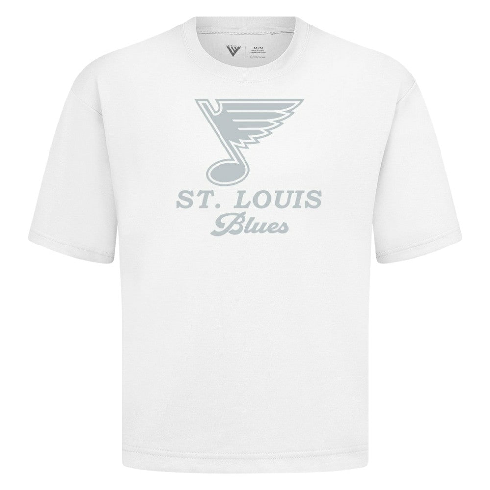 NHL White St. Louis Blues Levelwear Shadow Surge Luxe Signature Knit T-Shirt