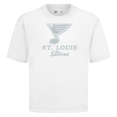 NHL White St. Louis Blues Levelwear Shadow Surge Luxe Signature Knit T-Shirt