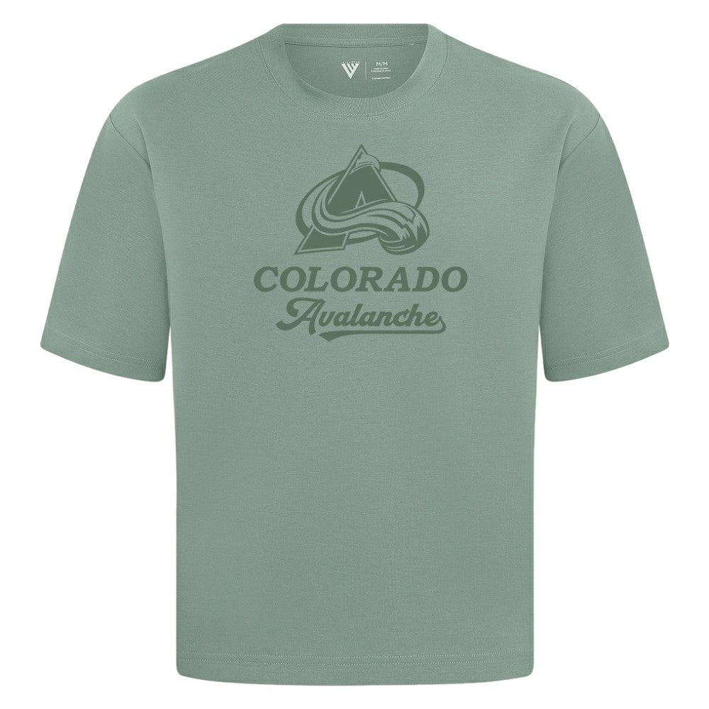 NHL Green Colorado Avalanche Levelwear Shadow Surge Luxe Signature Knit T-Shirt