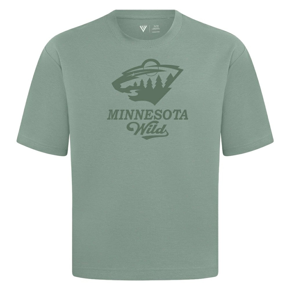 NHL Green Minnesota Wild Levelwear Shadow Surge Luxe Signature Knit T-Shirt