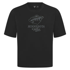 NHL Black Minnesota Wild Levelwear Shadow Surge Luxe Signature Knit T-Shirt